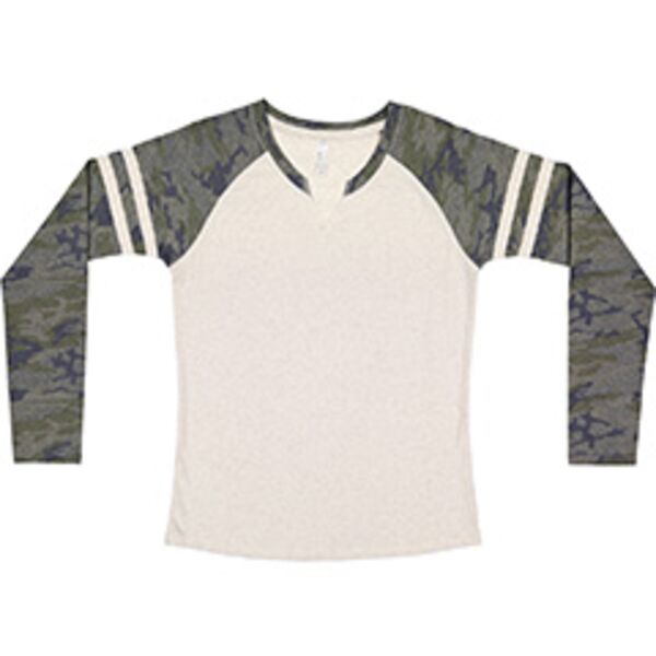 Ladies' Gameday Mash-Up Long Sleeve Fine Jersey T-Shirt Thumbnail