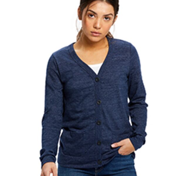 Ladies' USA Made Long-Sleeve Cardigan Thumbnail