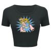 Ladies' Poly-Cotton Crop T-Shirt Thumbnail