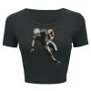 Ladies' Poly-Cotton Crop T-Shirt Thumbnail