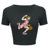 Ladies' Poly-Cotton Crop T-Shirt Thumbnail