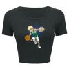 Ladies' Poly-Cotton Crop T-Shirt Thumbnail