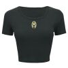 Ladies' Poly-Cotton Crop T-Shirt Thumbnail