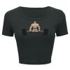 Ladies' Poly-Cotton Crop T-Shirt Thumbnail