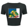 Ladies' Poly-Cotton Crop T-Shirt Thumbnail