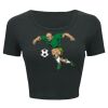 Ladies' Poly-Cotton Crop T-Shirt Thumbnail