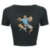 Ladies' Poly-Cotton Crop T-Shirt Thumbnail
