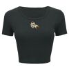 Ladies' Poly-Cotton Crop T-Shirt Thumbnail