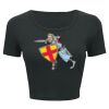Ladies' Poly-Cotton Crop T-Shirt Thumbnail