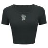 Ladies' Poly-Cotton Crop T-Shirt Thumbnail