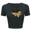 Ladies' Poly-Cotton Crop T-Shirt Thumbnail