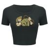 Ladies' Poly-Cotton Crop T-Shirt Thumbnail