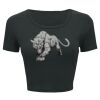 Ladies' Poly-Cotton Crop T-Shirt Thumbnail