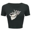 Ladies' Poly-Cotton Crop T-Shirt Thumbnail
