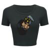 Ladies' Poly-Cotton Crop T-Shirt Thumbnail