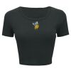 Ladies' Poly-Cotton Crop T-Shirt Thumbnail