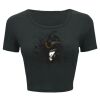 Ladies' Poly-Cotton Crop T-Shirt Thumbnail