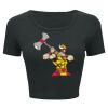 Ladies' Poly-Cotton Crop T-Shirt Thumbnail