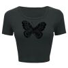 Ladies' Poly-Cotton Crop T-Shirt Thumbnail
