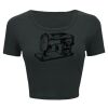Ladies' Poly-Cotton Crop T-Shirt Thumbnail