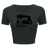Ladies' Poly-Cotton Crop T-Shirt Thumbnail