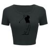 Ladies' Poly-Cotton Crop T-Shirt Thumbnail