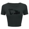 Ladies' Poly-Cotton Crop T-Shirt Thumbnail