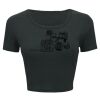 Ladies' Poly-Cotton Crop T-Shirt Thumbnail