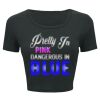 Ladies' Poly-Cotton Crop T-Shirt Thumbnail