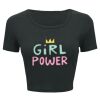 Ladies' Poly-Cotton Crop T-Shirt Thumbnail