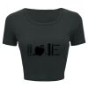 Ladies' Poly-Cotton Crop T-Shirt Thumbnail