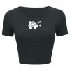 Ladies' Poly-Cotton Crop T-Shirt Thumbnail