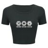 Ladies' Poly-Cotton Crop T-Shirt Thumbnail