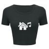 Ladies' Poly-Cotton Crop T-Shirt Thumbnail