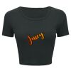 Ladies' Poly-Cotton Crop T-Shirt Thumbnail