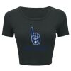 Ladies' Poly-Cotton Crop T-Shirt Thumbnail