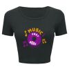 Ladies' Poly-Cotton Crop T-Shirt Thumbnail