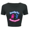 Ladies' Poly-Cotton Crop T-Shirt Thumbnail