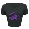 Ladies' Poly-Cotton Crop T-Shirt Thumbnail