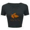 Ladies' Poly-Cotton Crop T-Shirt Thumbnail