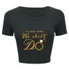Ladies' Poly-Cotton Crop T-Shirt Thumbnail
