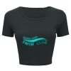 Ladies' Poly-Cotton Crop T-Shirt Thumbnail