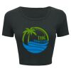 Ladies' Poly-Cotton Crop T-Shirt Thumbnail