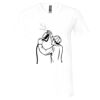 Unisex Jersey Short-Sleeve V-Neck T-Shirt Thumbnail