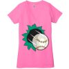 Ladies' Jersey Short-Sleeve Deep V-Neck T-Shirt Thumbnail