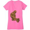 Ladies' Jersey Short-Sleeve Deep V-Neck T-Shirt Thumbnail