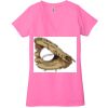 Ladies' Jersey Short-Sleeve Deep V-Neck T-Shirt Thumbnail