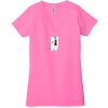 Ladies' Jersey Short-Sleeve Deep V-Neck T-Shirt Thumbnail
