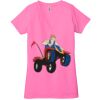 Ladies' Jersey Short-Sleeve Deep V-Neck T-Shirt Thumbnail