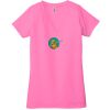 Ladies' Jersey Short-Sleeve Deep V-Neck T-Shirt Thumbnail